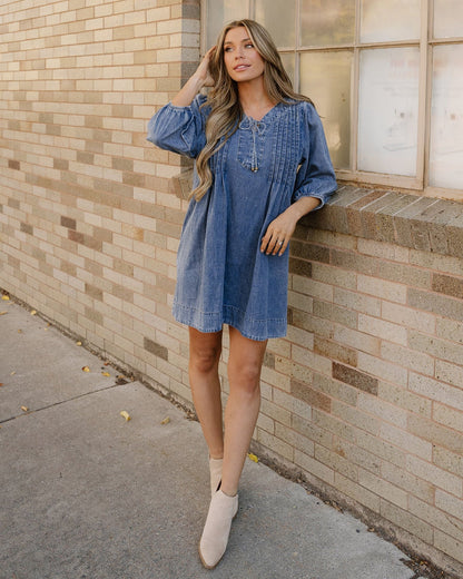 Fable Dress in Sail Blue view 2 - Fable Dresses
