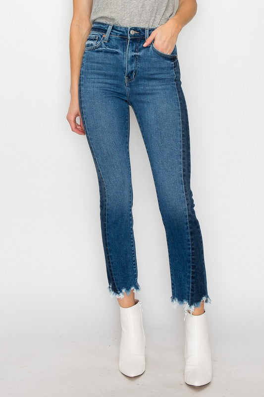 Faith High Rise Slim Straight Jeans (reg & Plus) in 9 (28) view 4 - High-Waisted - Faith Jeans High Rise (bottom)