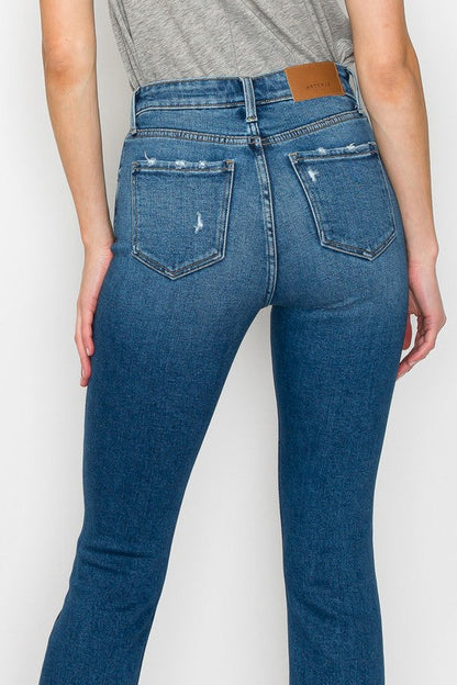 Faith High Rise Slim Straight Jeans (reg & Plus) in P-20 view 9 - High-Waisted - Faith Jeans High Rise (bottom)