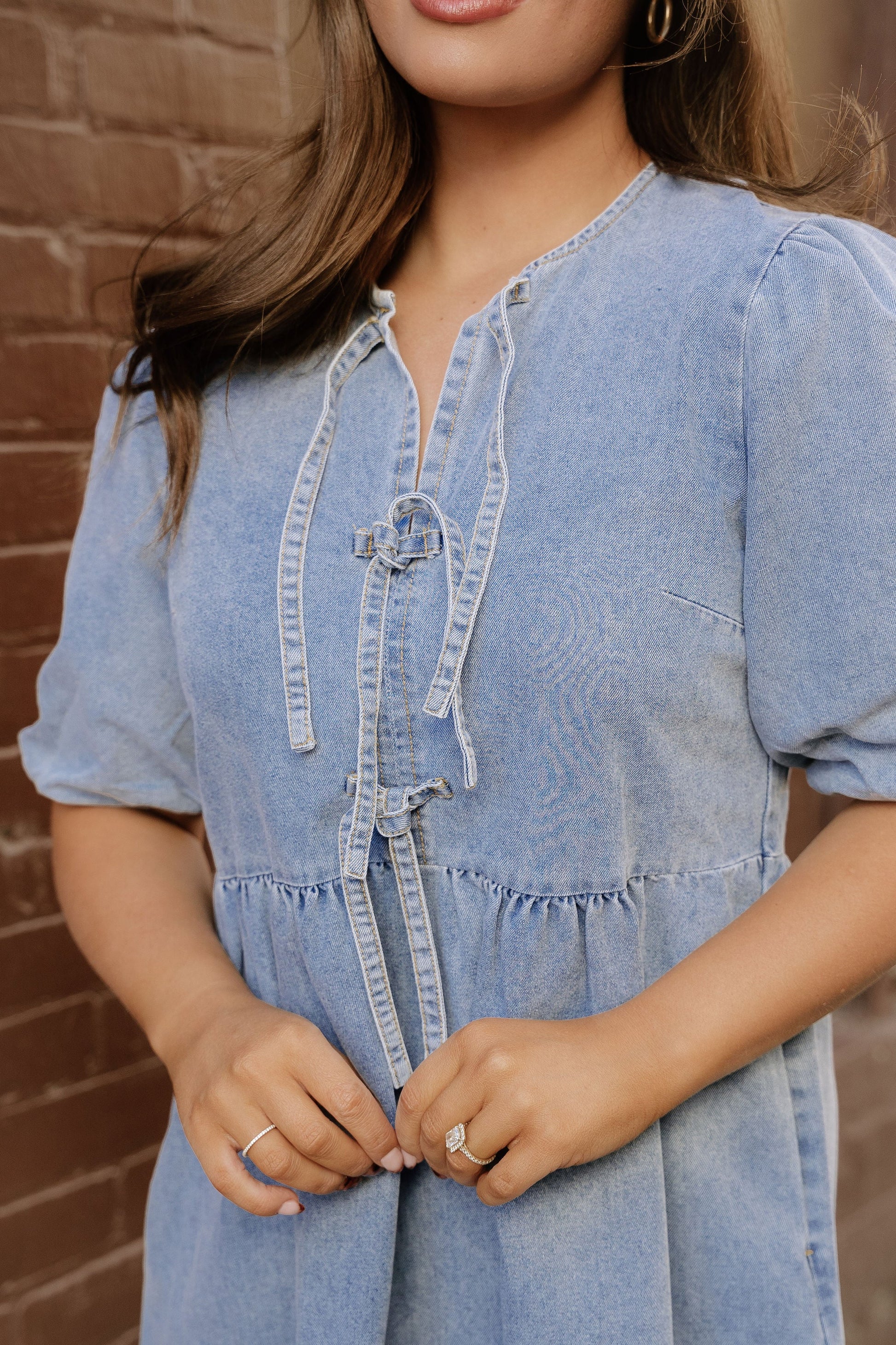 fallon denim dress Fallon Denim Dress view 6 (dress) - shop at us.meeeshop