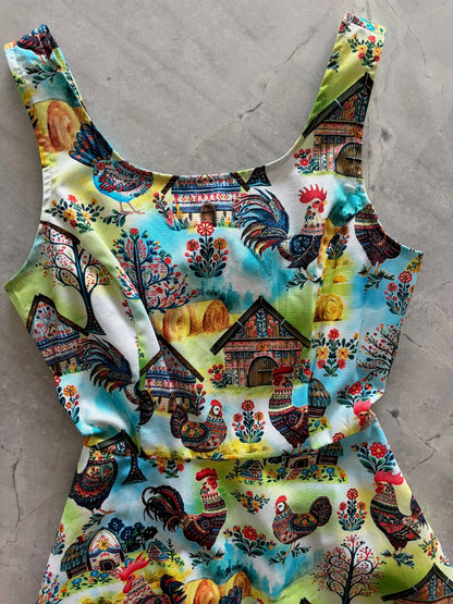 Farm Skater Dress in 1X view 6