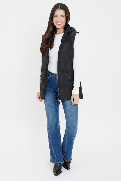 Faux Fur Puffer Vest view 13 - Faux Fur Vest Women (layer)