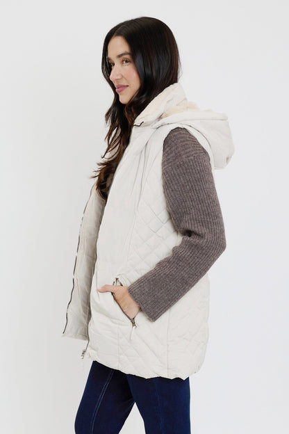 Faux Fur Puffer Vest view 16 - Faux Fur Vest Women (layer)