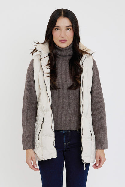 Faux Fur Puffer Vest view 22 - Faux Fur Vest Women (layer)