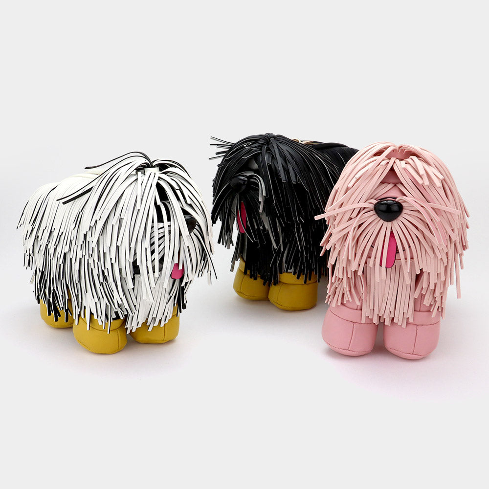 Faux Leather Fringe Dog Crossbody Handbag view 4 - Faux Leather Crossbody Bag
