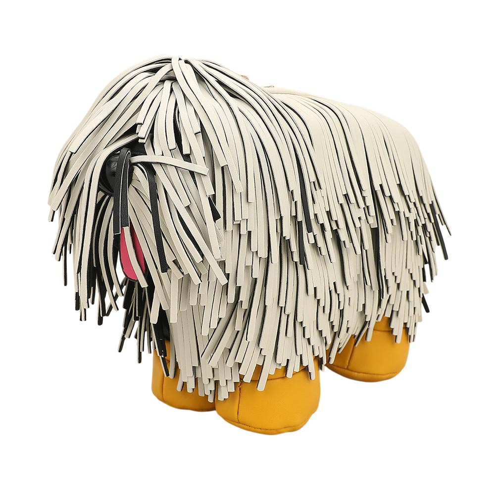 Faux Leather Fringe Dog Crossbody Handbag view 7 - Faux Leather Crossbody Bag