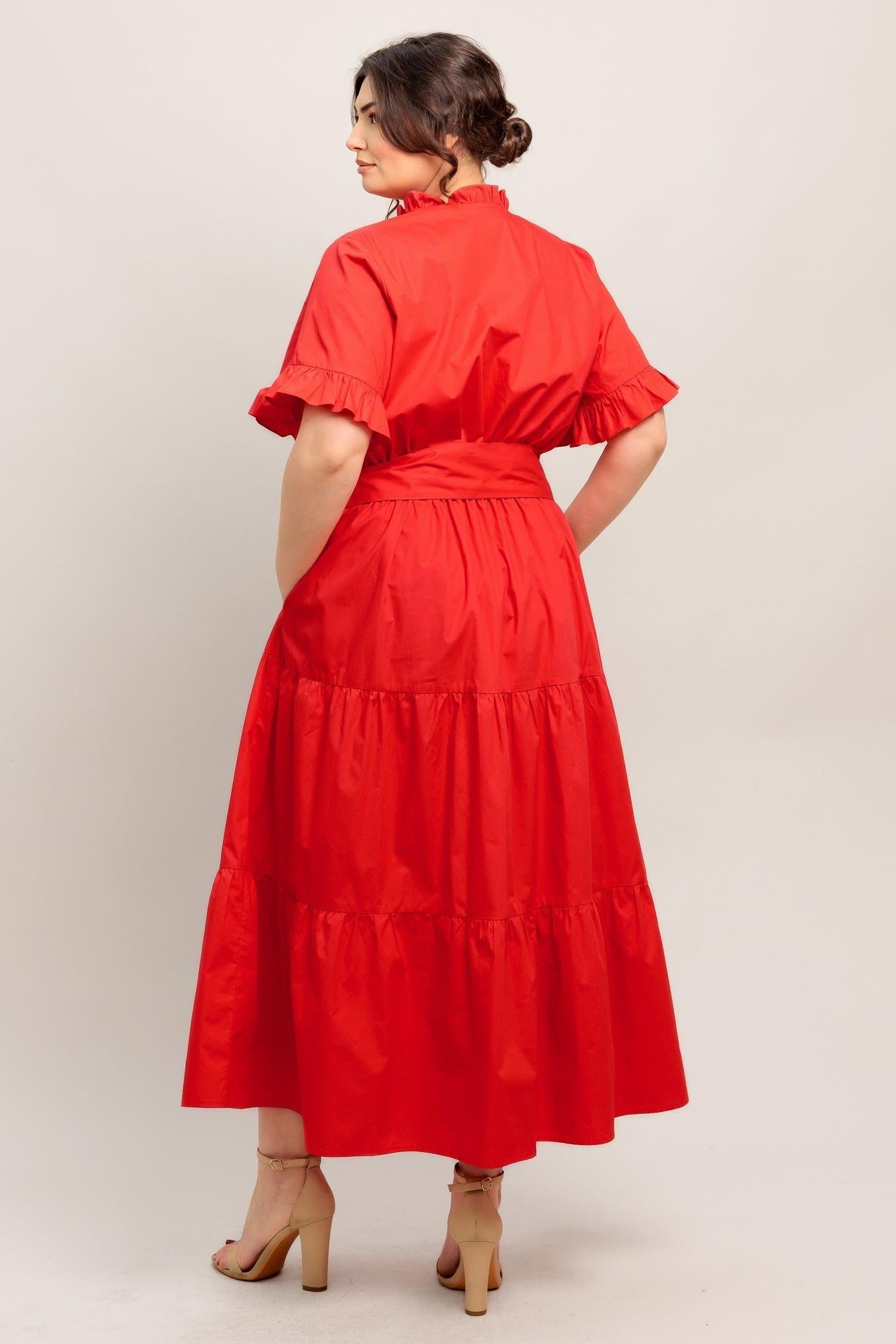 Feels Like a Compliment Woven Midi Dress view 17 - Feel Like Dressing Up