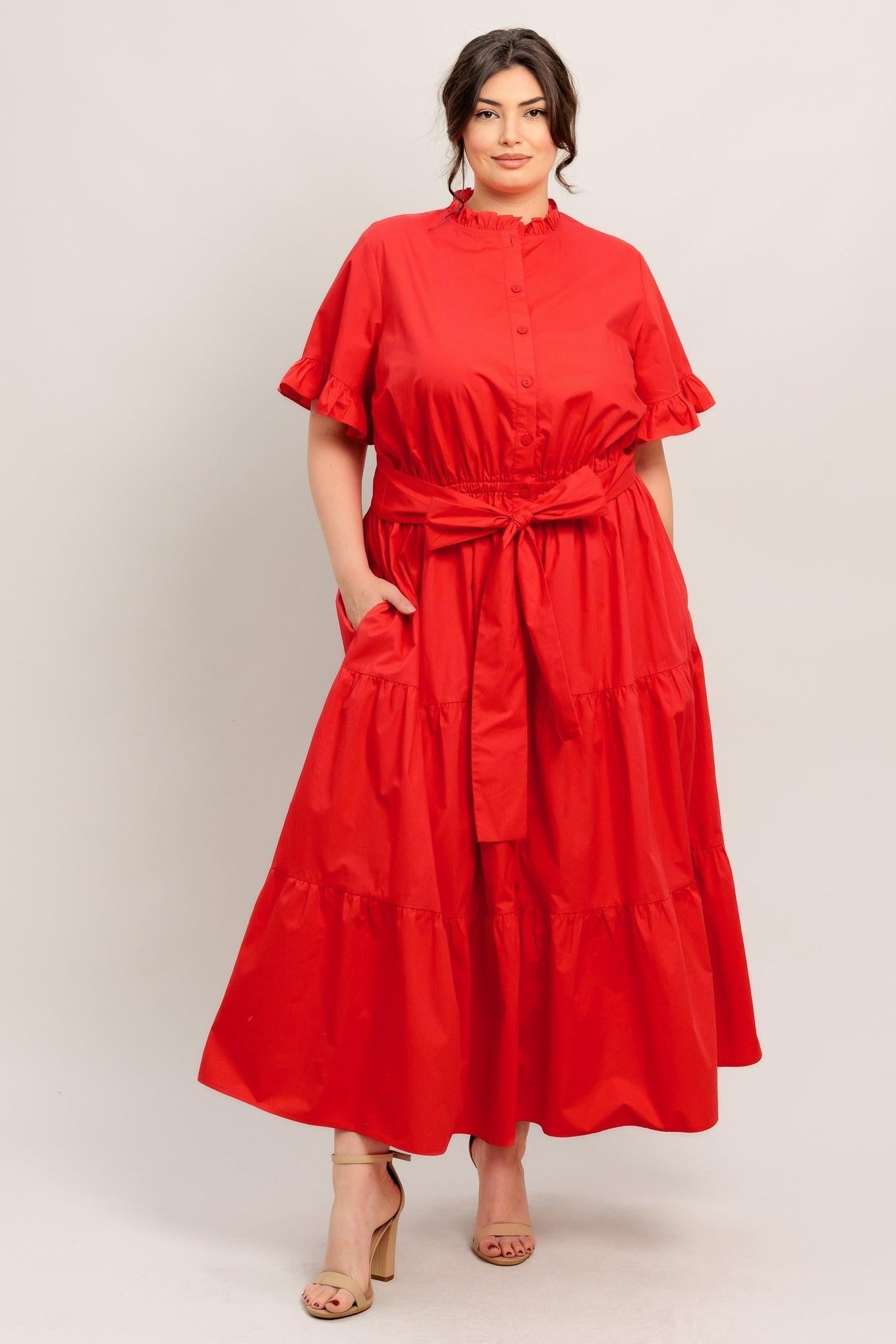 Feels Like a Compliment Woven Midi Dress view 20 - Feel Like Dressing Up