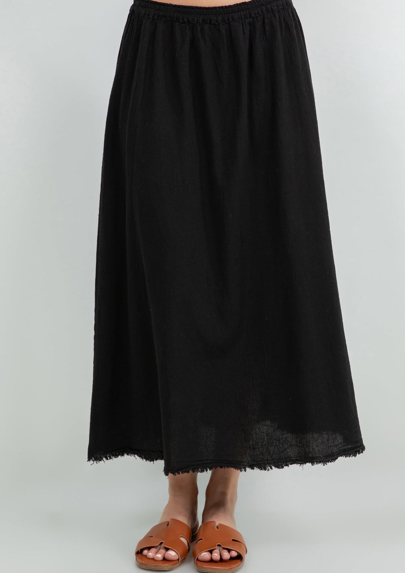 Fern Skirt 100% Cotton Gauze One Size in Azure view 2 - One Skirt