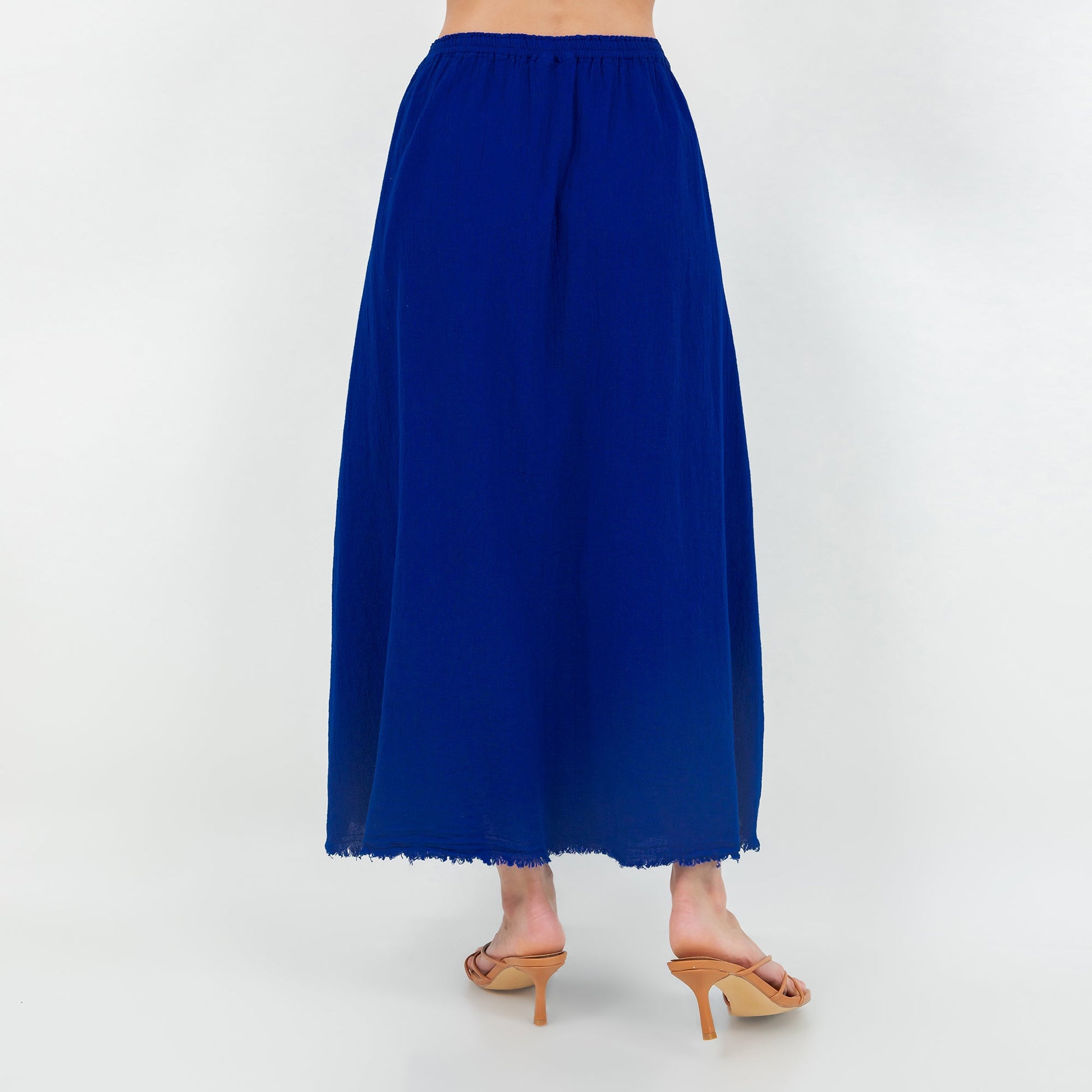 Fern Skirt 100% Cotton Gauze One Size in Iron view 7 - One Skirt
