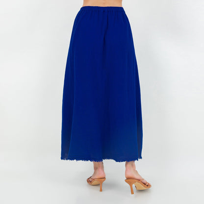 Fern Skirt 100% Cotton Gauze One Size in Iron view 7 - One Skirt