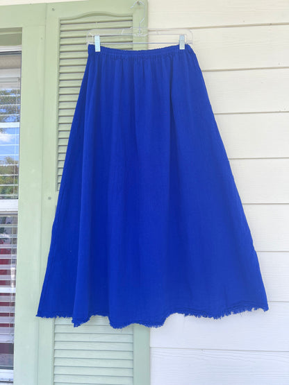 Fern Skirt 100% Cotton Gauze One Size in Island view 8 - One Skirt