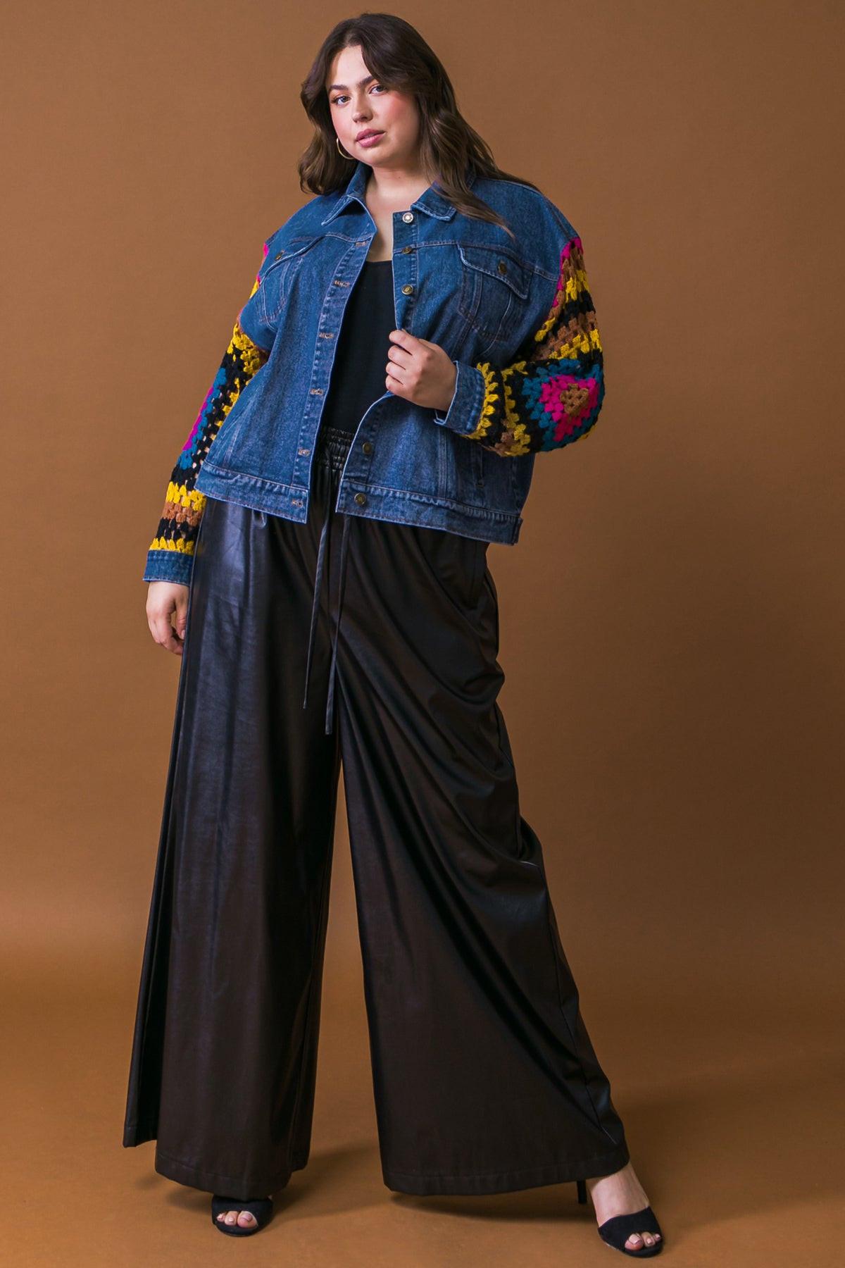 Festival Weave Washed Denim Jacket | view 10 | Flying Tomato | us.meeeshop