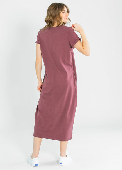 Finley V-neck T-shirt Dress in Black view 12 - Finley Shirt Dress Sale
