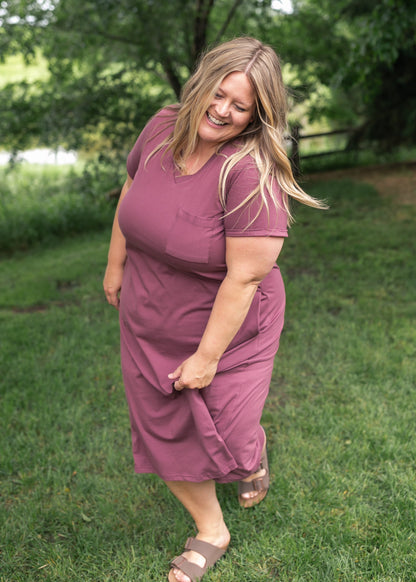 Finley V-neck T-shirt Dress in Black view 15 - Finley Shirt Dress Sale