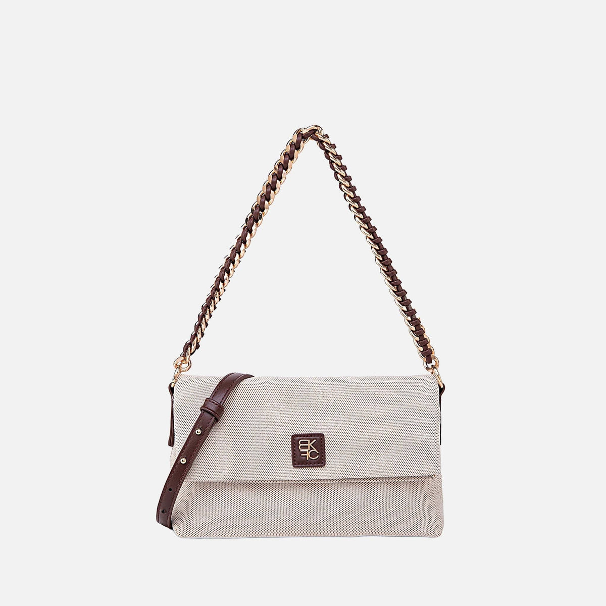 Fiora Shoulder Bag in Coffee view 2 - Fiora Slim Shoulder Bag