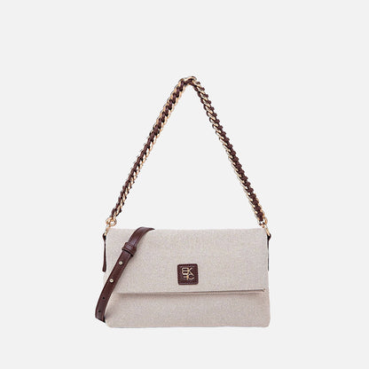 Fiora Shoulder Bag in Coffee view 2 - Fiora Slim Shoulder Bag