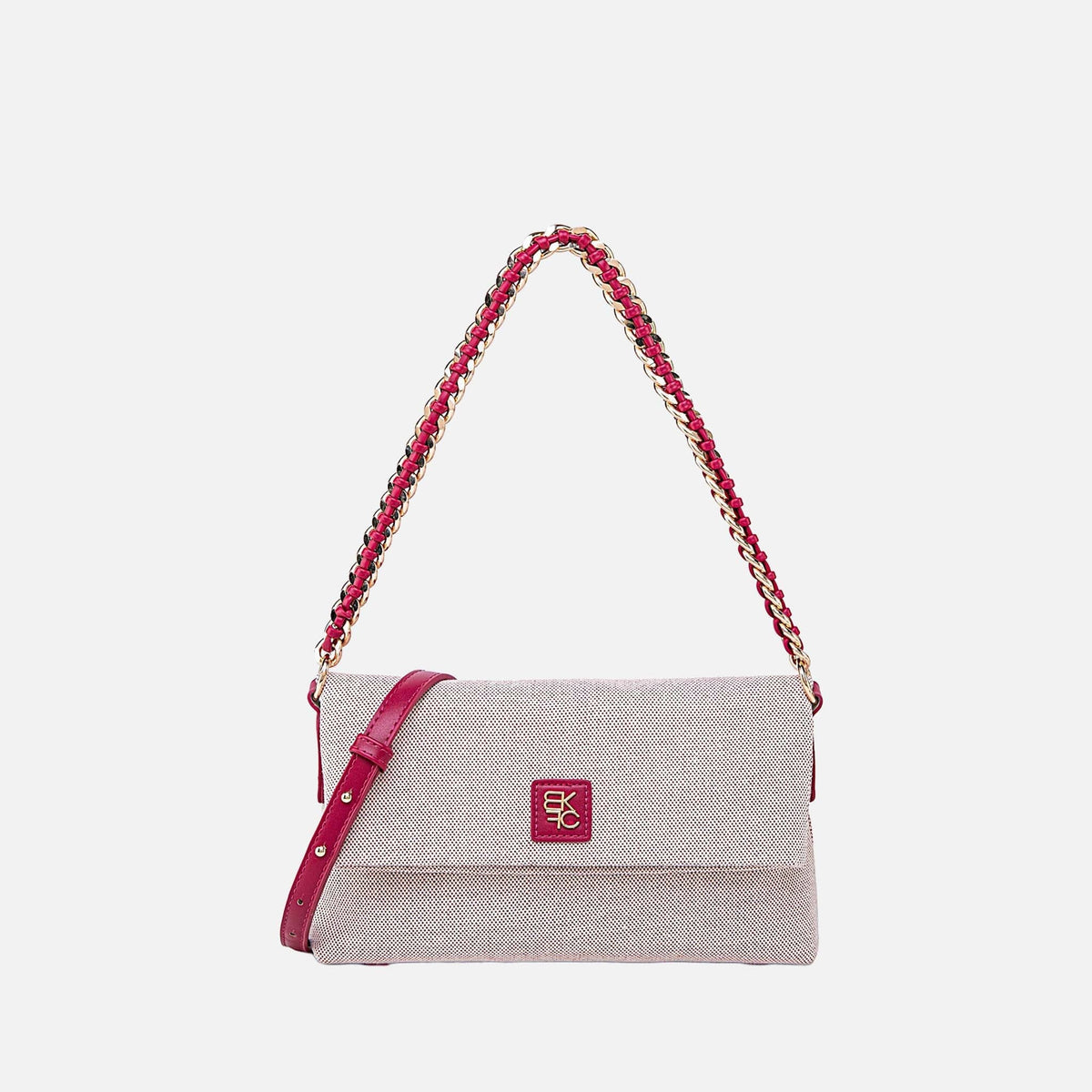 Fiora Shoulder Bag in Fuchsia view 5 - Fiora Slim Shoulder Bag