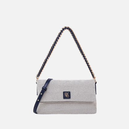 Fiora Shoulder Bag in Navy view 6 - Fiora Slim Shoulder Bag