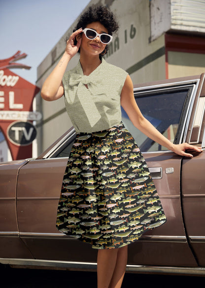 Fish A-line Skirt in M view 3 - Fishing Line Skirt Hem