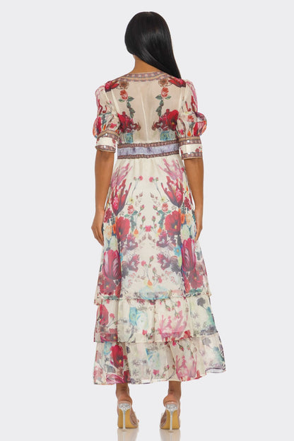 Flora Poeme Tiered Maxi Dress view 6 - Flora Porte