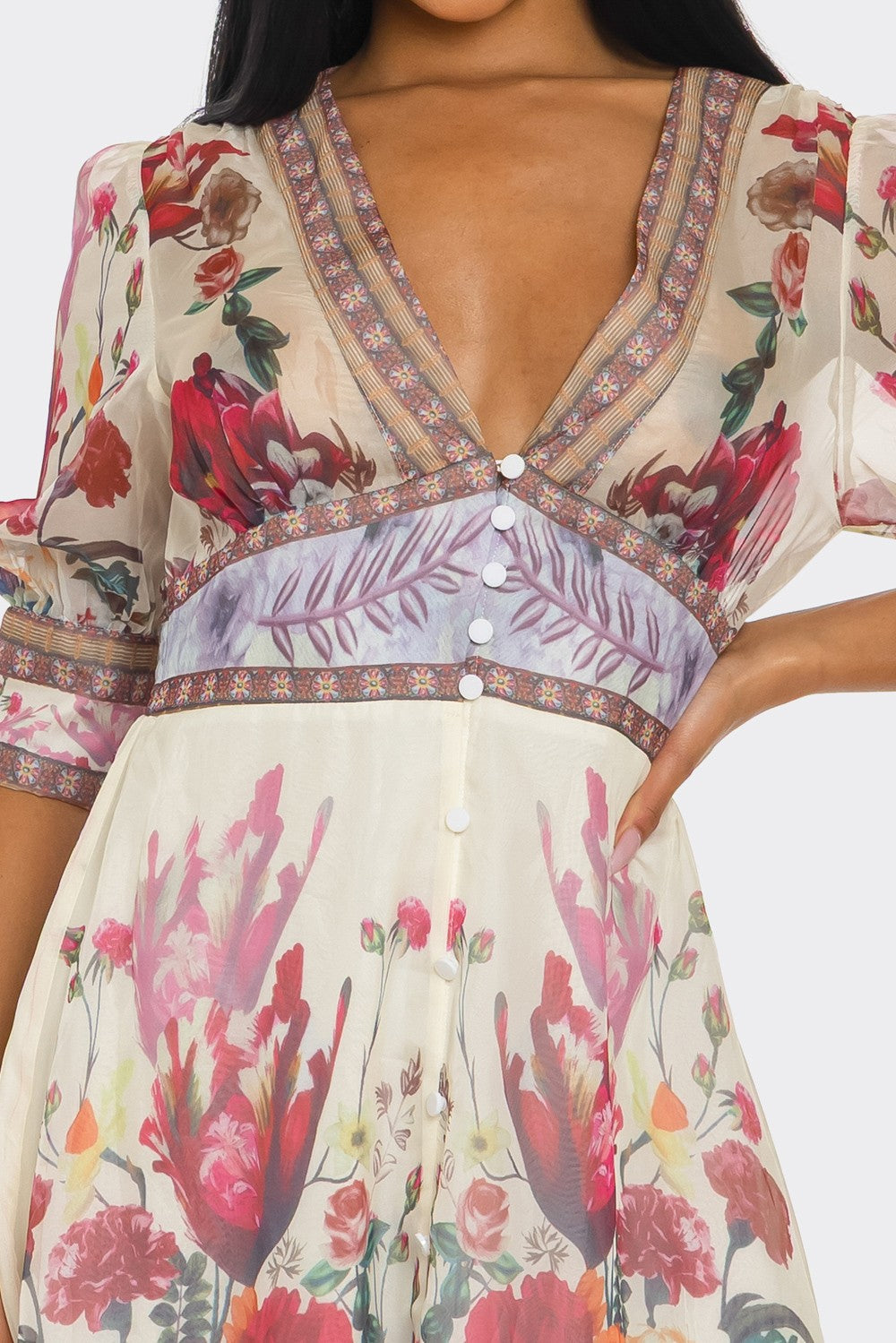 Flora Poeme Tiered Maxi Dress view 7 - Flora Porte