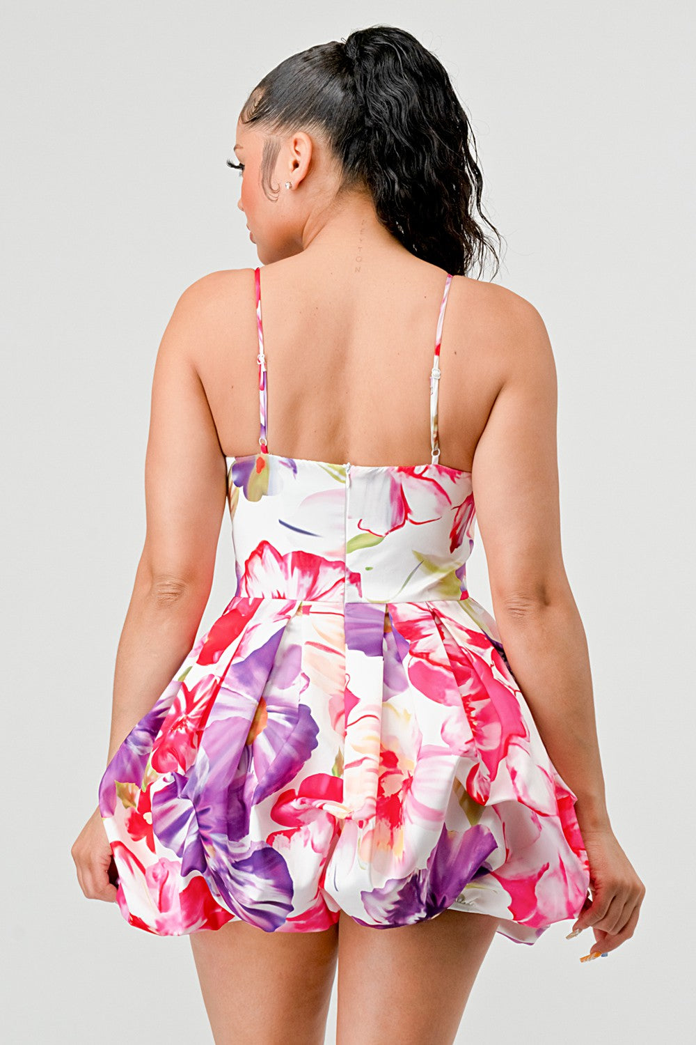 Floral Bubble Mini Dress view 7 - Floral Bubble Dress Women