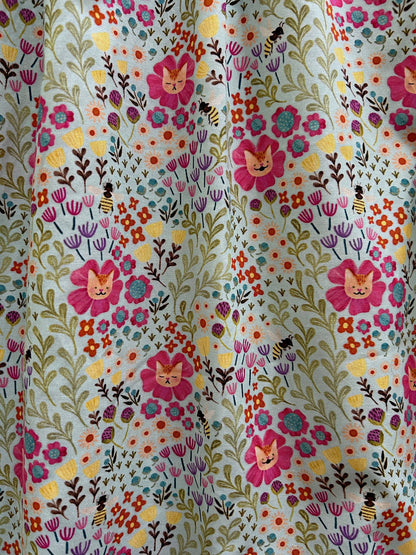 Floral Cats Fit & Flare Dress in S view 2 - Floral Cat Dress