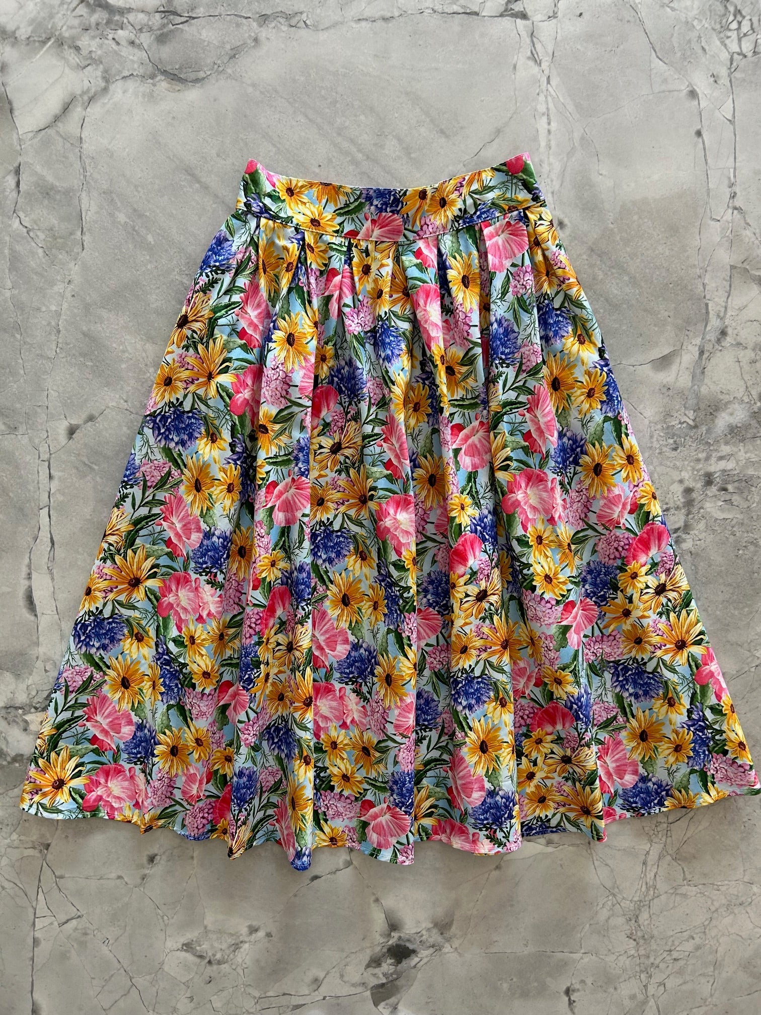 Floral Doris Skirt in M view 3 - Floral Dress Skirt