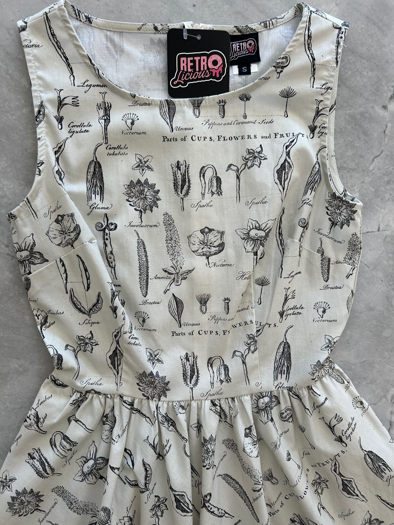 Flower Parts Vintage Dress in 1X view 6