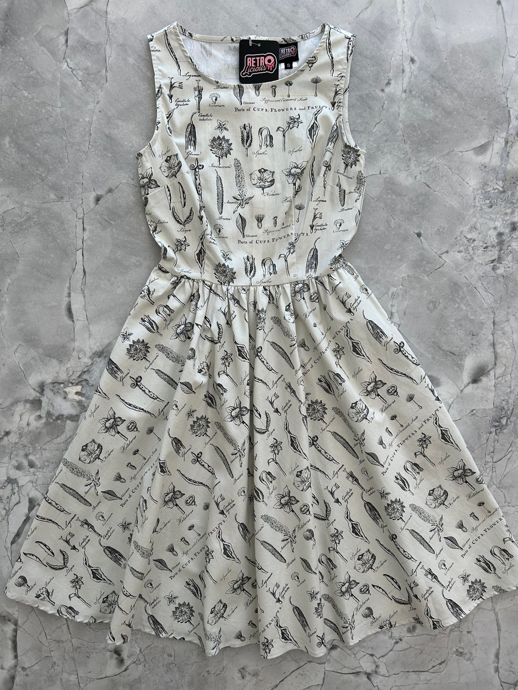 Flower Parts Vintage Dress XL view 5 (dress) - vintage dress, parts vintage dress - shop at us.meeeshop