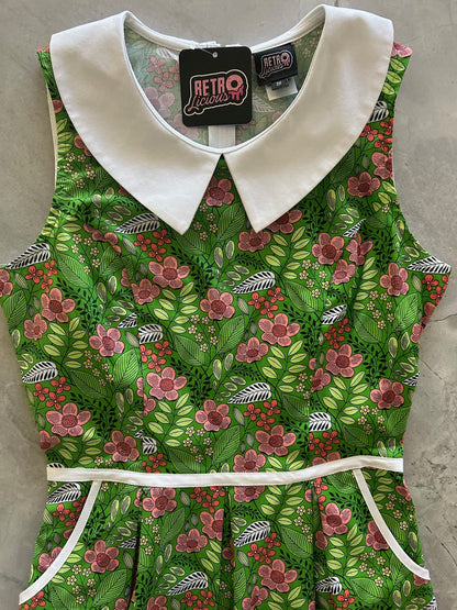 Flowers Collared Dress in 1X view 6 - Flower Collar Dress