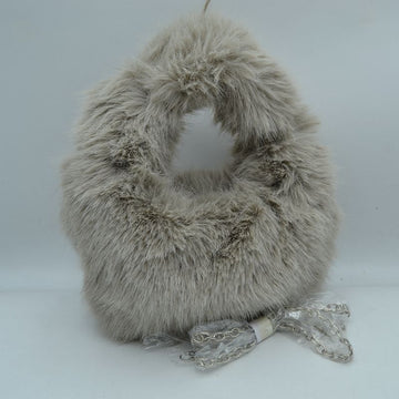 Fluffy Plush Handbag with Integrated Top Handle and Chain Strap - MeeeShop Women's Fashion