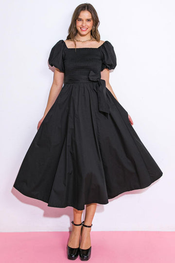 Flying Tomato a Peaceful Place Woven Midi Dress - MeeeShop Women's Fashion