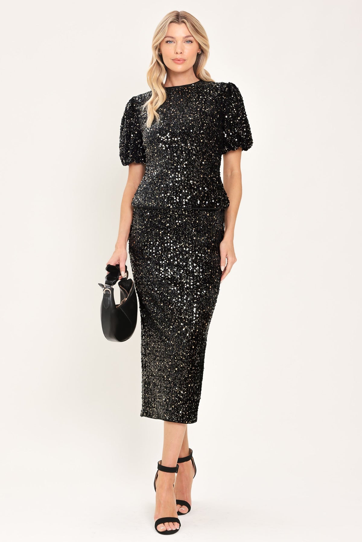 Flying Tomato After Midnight Black Statement Top in BLACK view 5 - After Hours Top Gainers