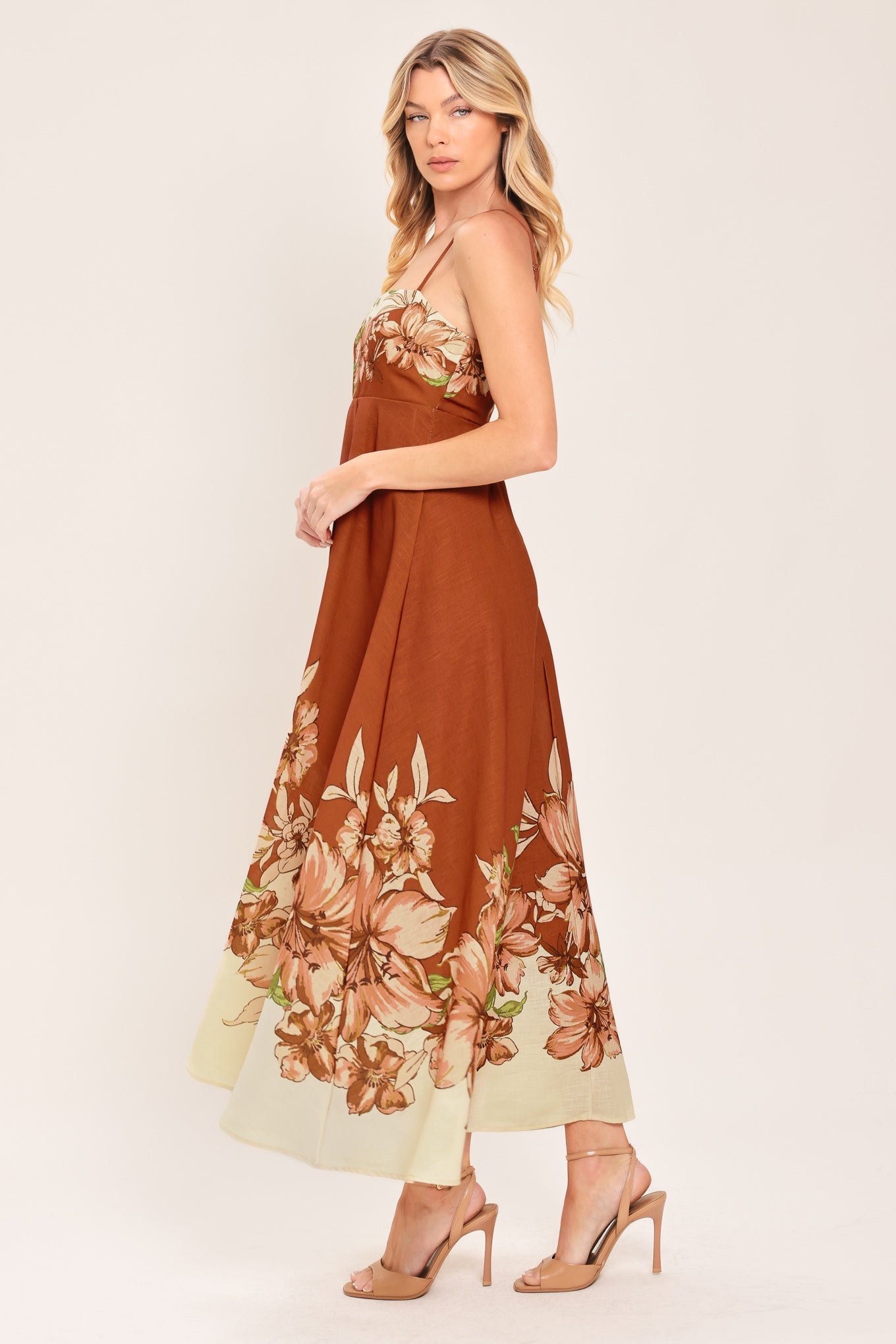 Flying Tomato Autumn Petal Woven Midi Dress view 5 - Fall Dresses Petal And Pup