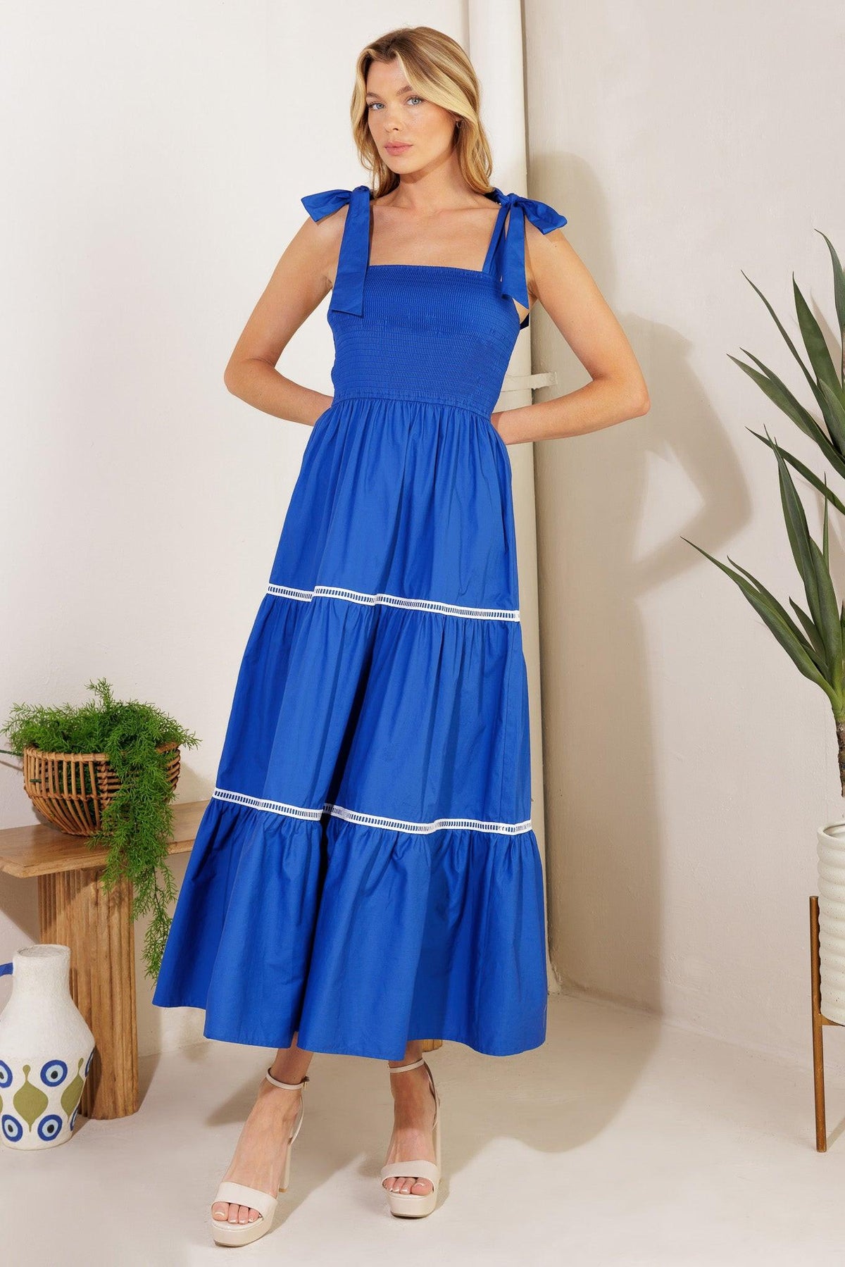 Flying Tomato Better than Ever Poplin Midi Dress - MeeeShop Women's Fashion