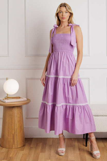 Flying Tomato Better than Ever Poplin Midi Dress in TOMATO RED view 2 - Better Dressed Than Me