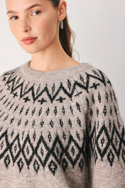 Flying Tomato Cabin Light Serenade Sweater Knit Pullover Top view 10 - Fall Wardrobe Essential - Top Sweater