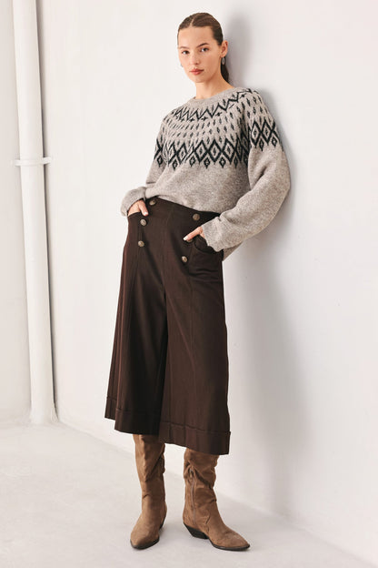 Flying Tomato Cabin Light Serenade Sweater Knit Pullover Top view 13 - Fall Wardrobe Essential - Top Sweater