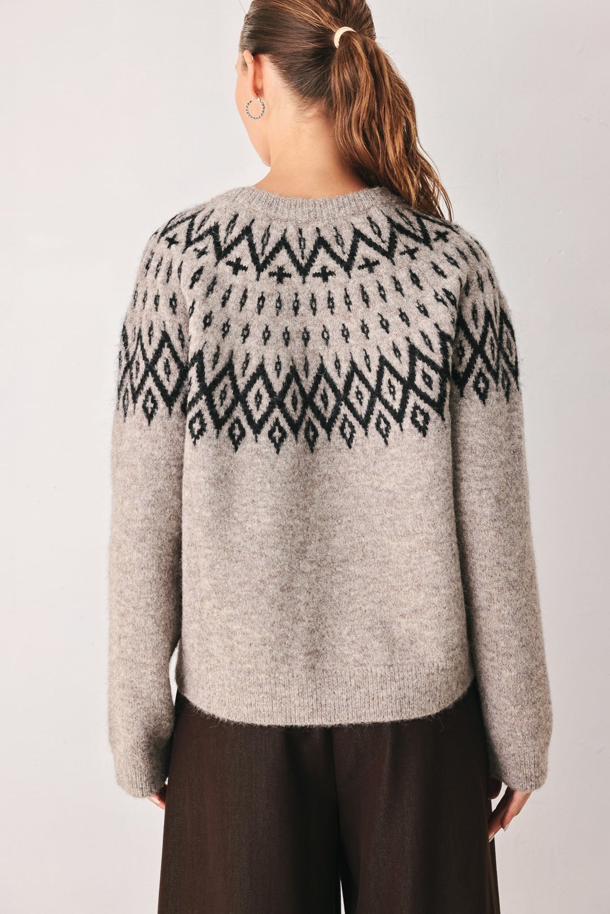 Flying Tomato Cabin Light Serenade Sweater Knit Pullover Top view 15 - Fall Wardrobe Essential - Top Sweater
