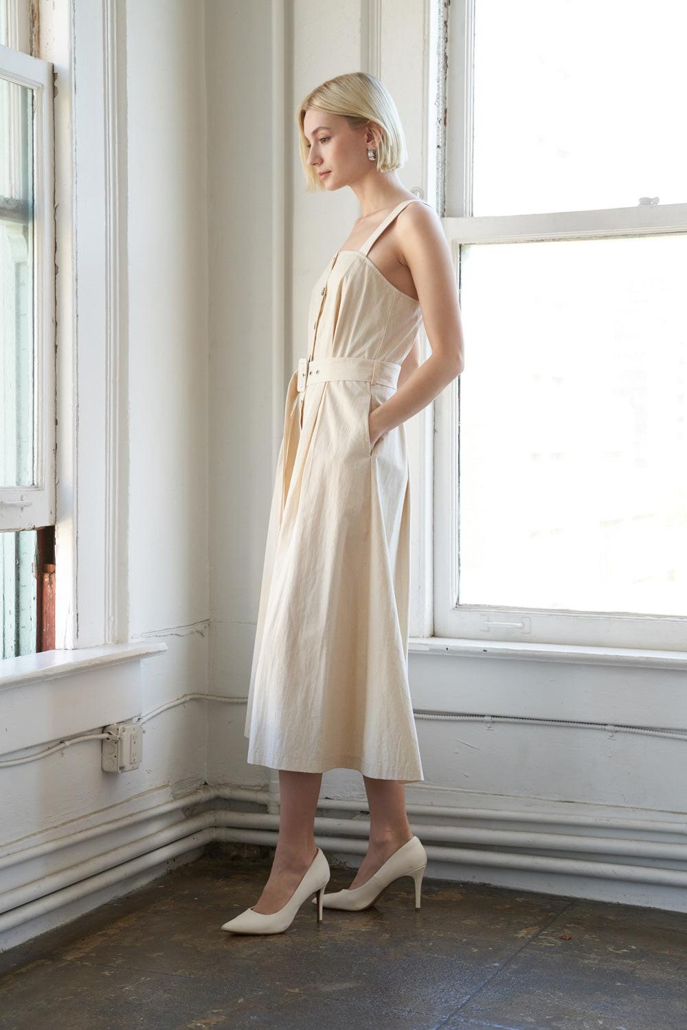 Flying Tomato California Dreaming Woven Midi Dress in RUST view 5 - California Dreaming Dress Code