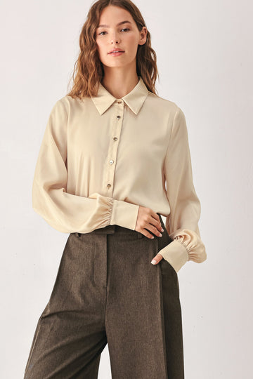 Flying Tomato Canyon Brown Woven Top in BROWN view 2