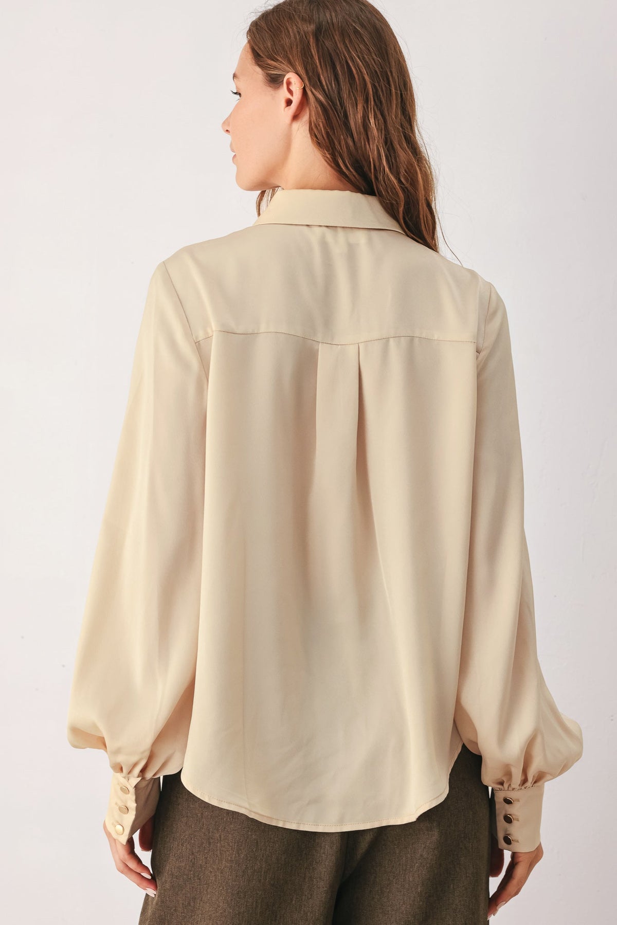 Flying Tomato Canyon Brown Woven Top view 10
