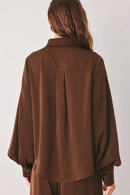 Flying Tomato Canyon Brown Woven Top view 7