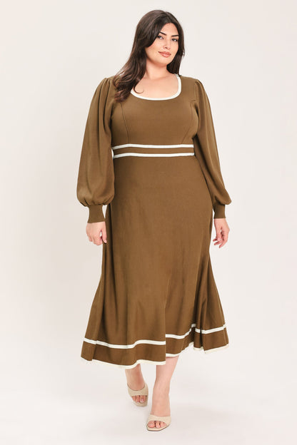 Flying Tomato Cedar Line Elegance Sweater Midi Dress view 15 - Dress Sweater