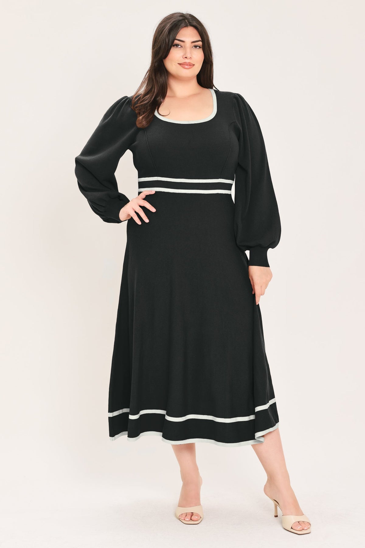 Flying Tomato Cedar Line Elegance Sweater Midi Dress view 19 - Dress Sweater
