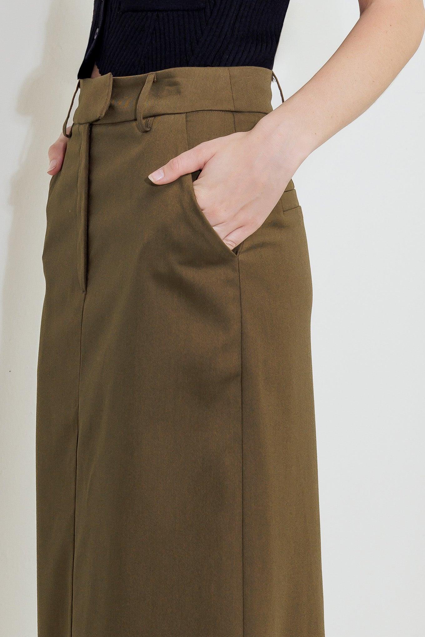Flying Tomato Celebration Time Woven Skirt in CHARCOAL view 5
