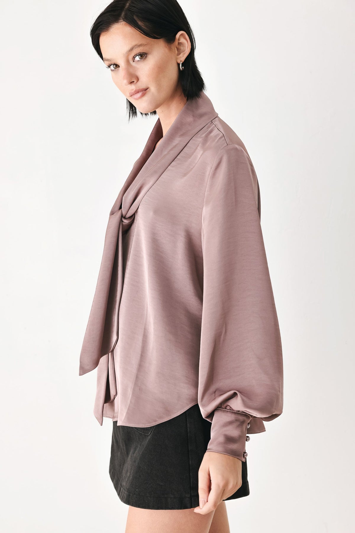 Flying Tomato Champagne Wishes Tie Front Blouse view 12 - Wishes Blouse (top)