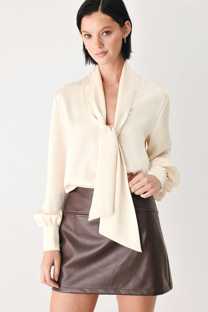 Flying Tomato Champagne Wishes Tie Front Blouse view 8 - Wishes Blouse (top)